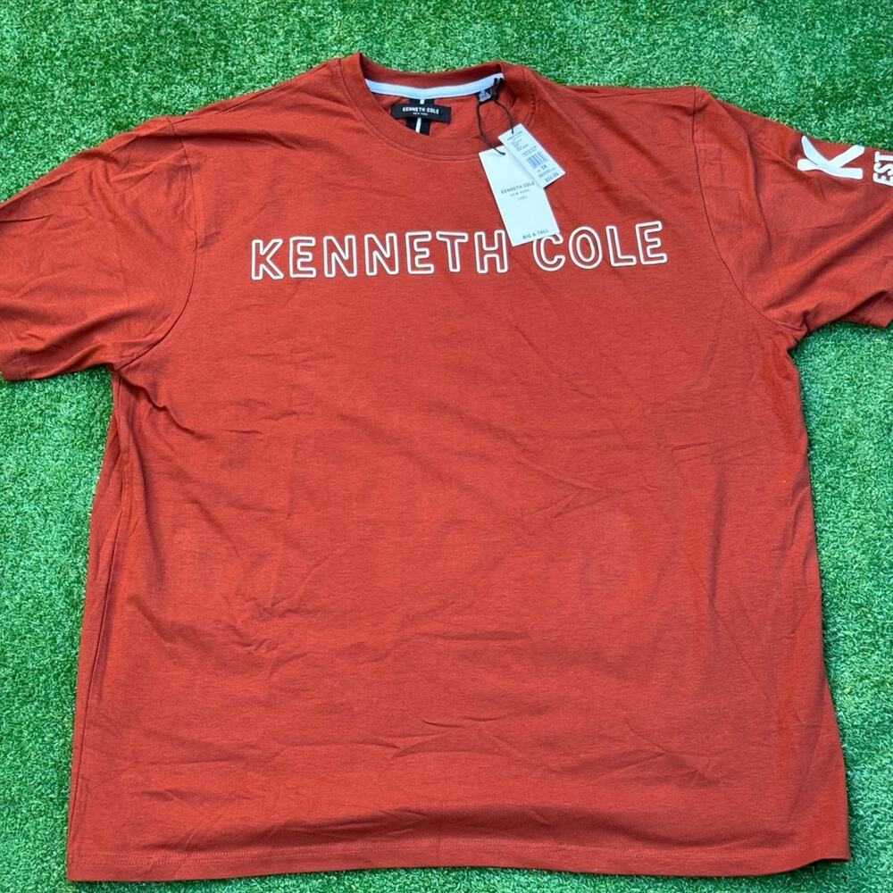 Kenneth Cole New York 1989 Big And Tall T Shirt Core Spring Rust New With Tag